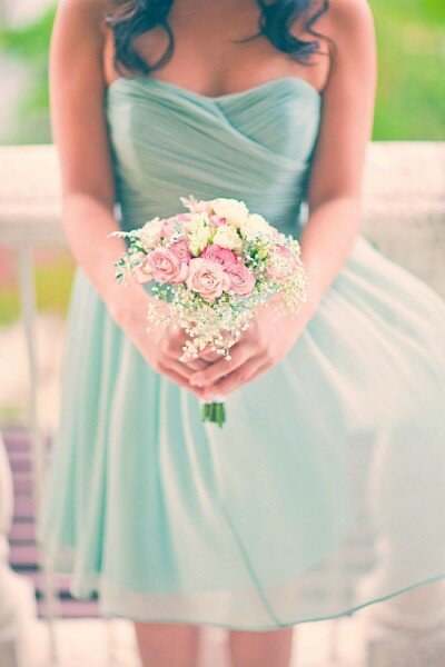 mint bridesmaids